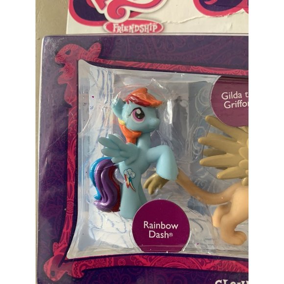 My Little Pony Friendship Magic Cloudsdale 3 Pony Set W/ Rainbow Dash NEW Sealed - Picture 4 of 10
